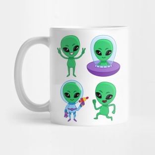 Alien Cartoon Funny Mug